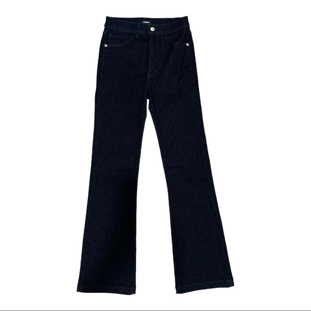 Express Dark Wash High Rise Boot Jeans, 6R